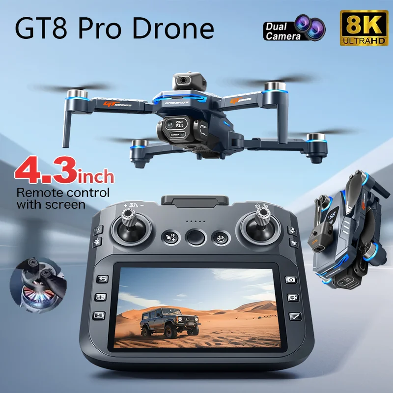 Drone Gimbal - 2026 New GT8 Drone GPS 8K
