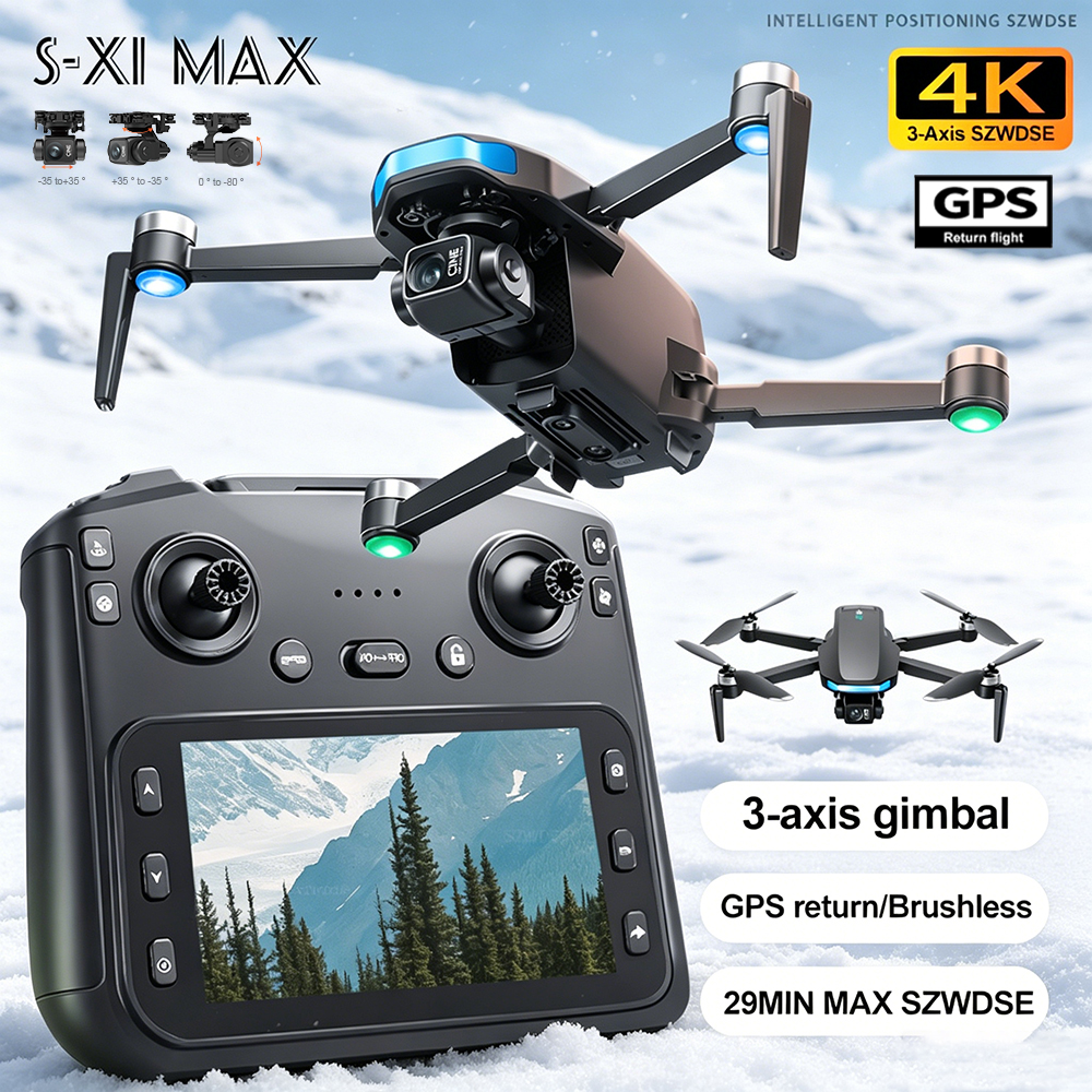 Drone Gimbal - New S-X1 MAX Drone GPS 8K