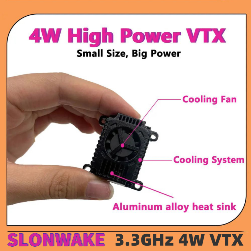 SLONWAKE FPV 3.3G 16CH 4000mW  – обзор и цена Drone Receiver