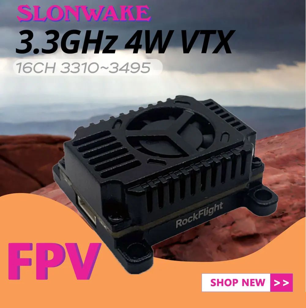 SLONWAKE FPV 3.3G 16CH 4000mW  – обзор и цена Drone Receiver