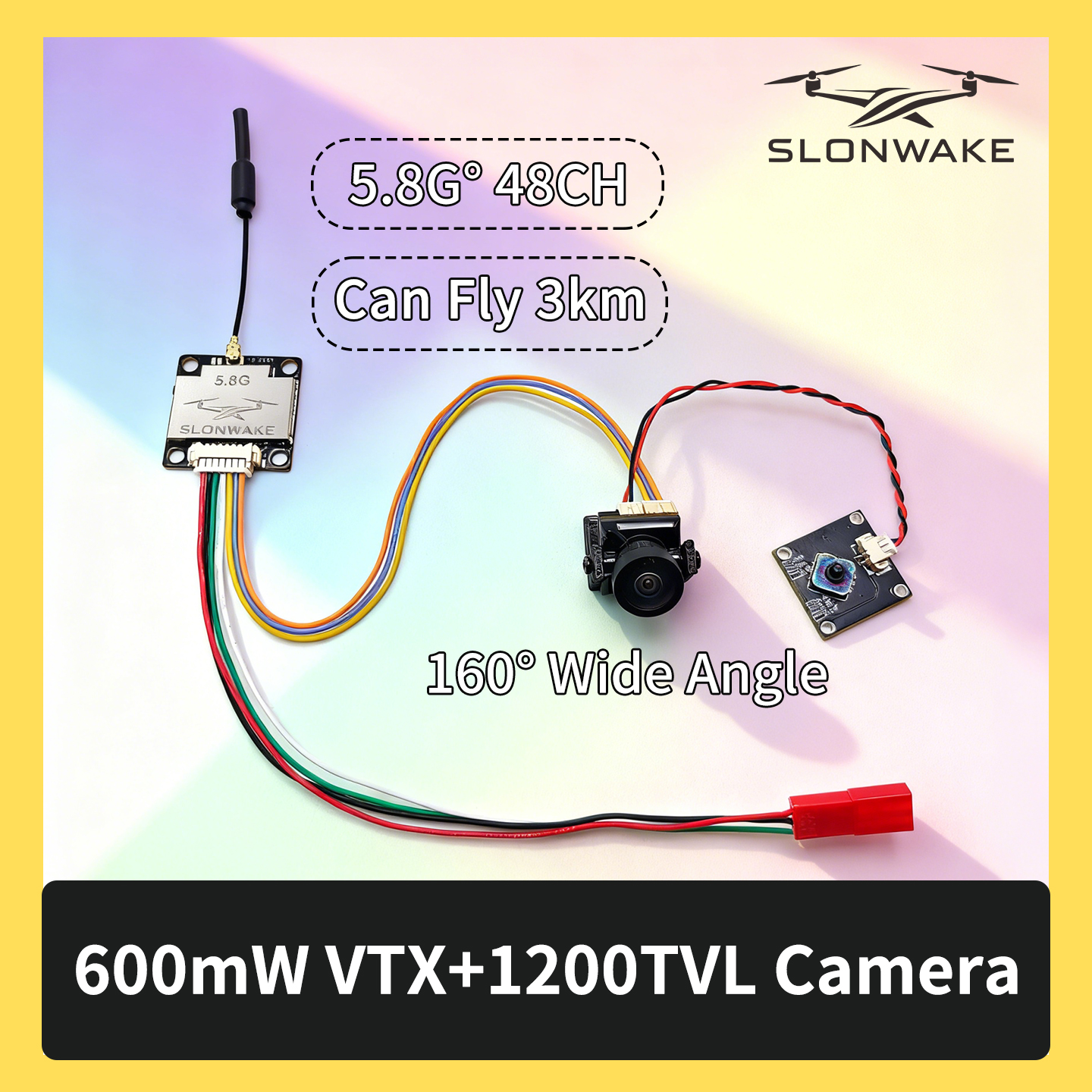 SLONWAKE 5.8G 600mW 7-24V FPV  – обзор и цена Drone Receiver