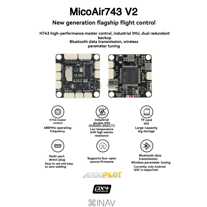 MicoAir743 V2   Flight Control – обзор и цена Drone Flight Controller