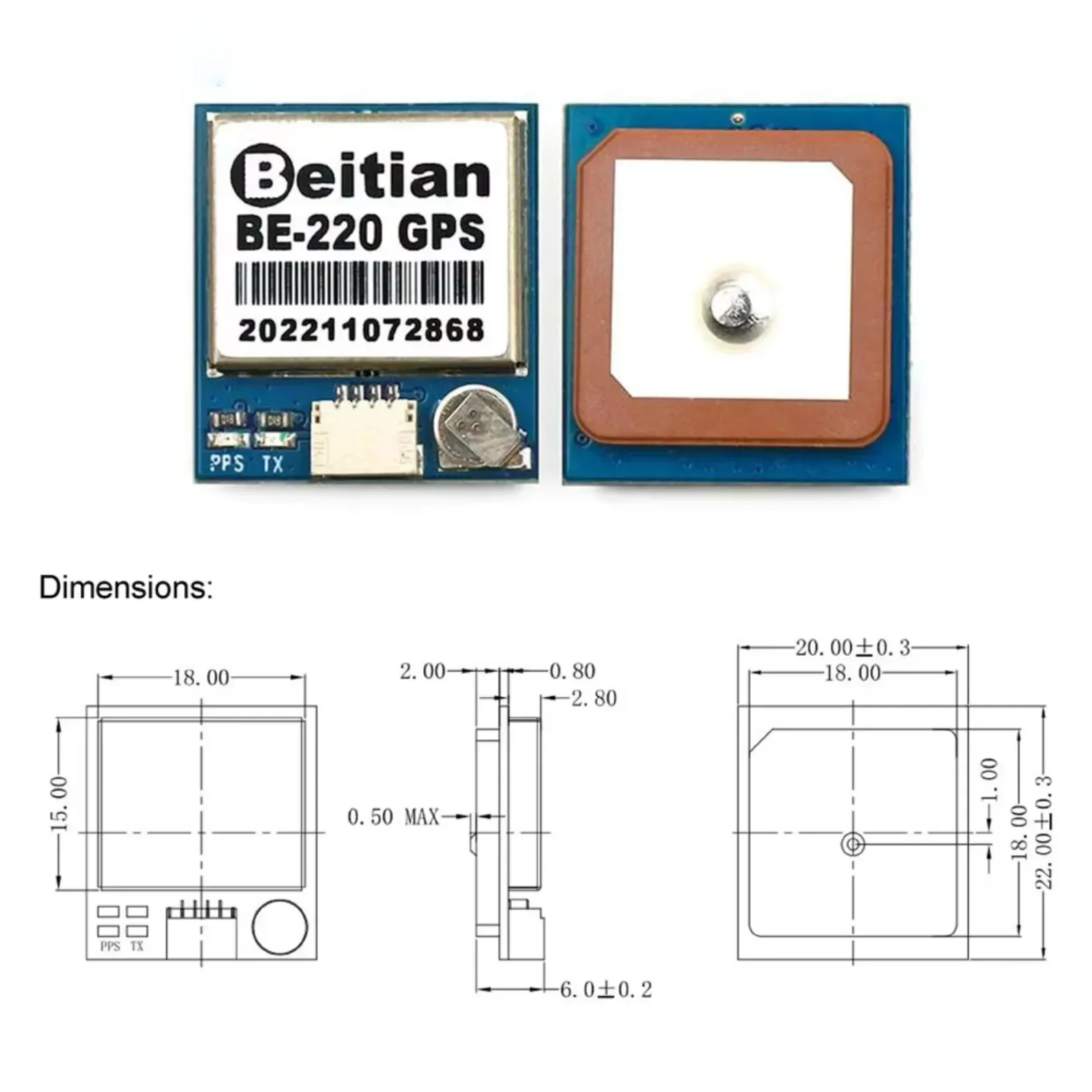BE-220 M10050 Ultra-Low Power  – обзор и цена Drone Gps Module