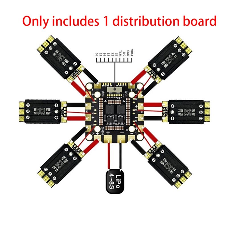 【CYBER MONDAY】1 Pc PDB600A 8S  – обзор и цена Drone Power Distribution Board