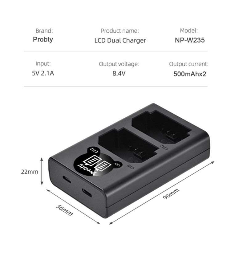 2200mAh NP-W235 NP W235 Batter – обзор и цена Drone Battery