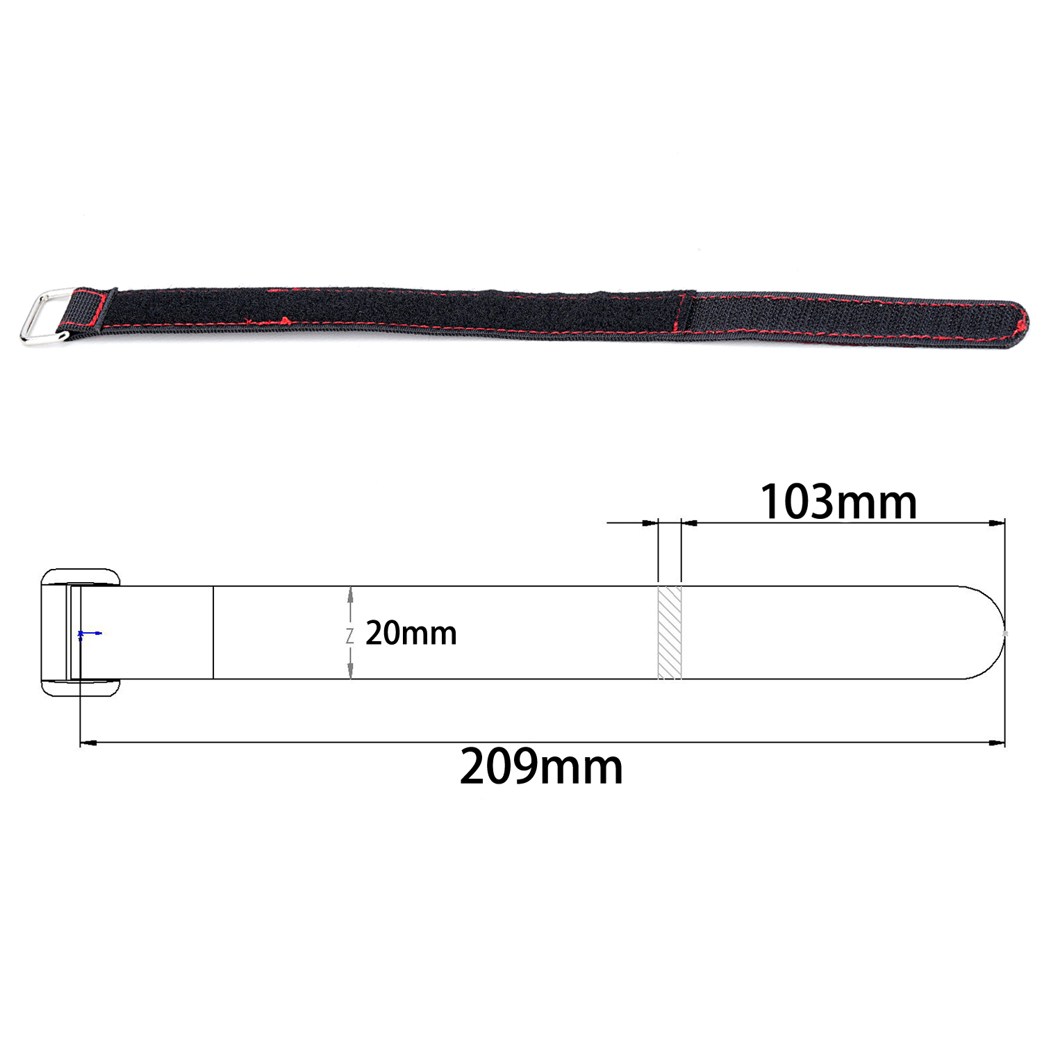 TCRC 2PCS 20x300MM Kevlar Stit – обзор и цена Drone Battery Strap