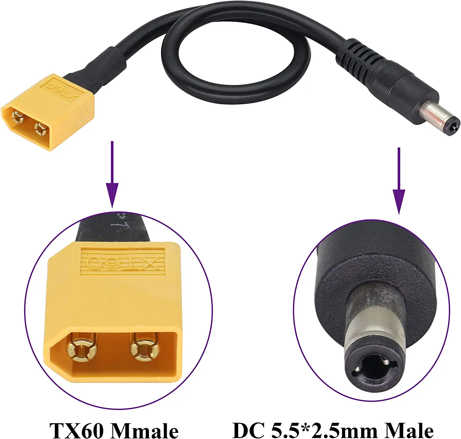 XT60 Adapter Cable XT60 Male t – обзор и цена Drone Compass