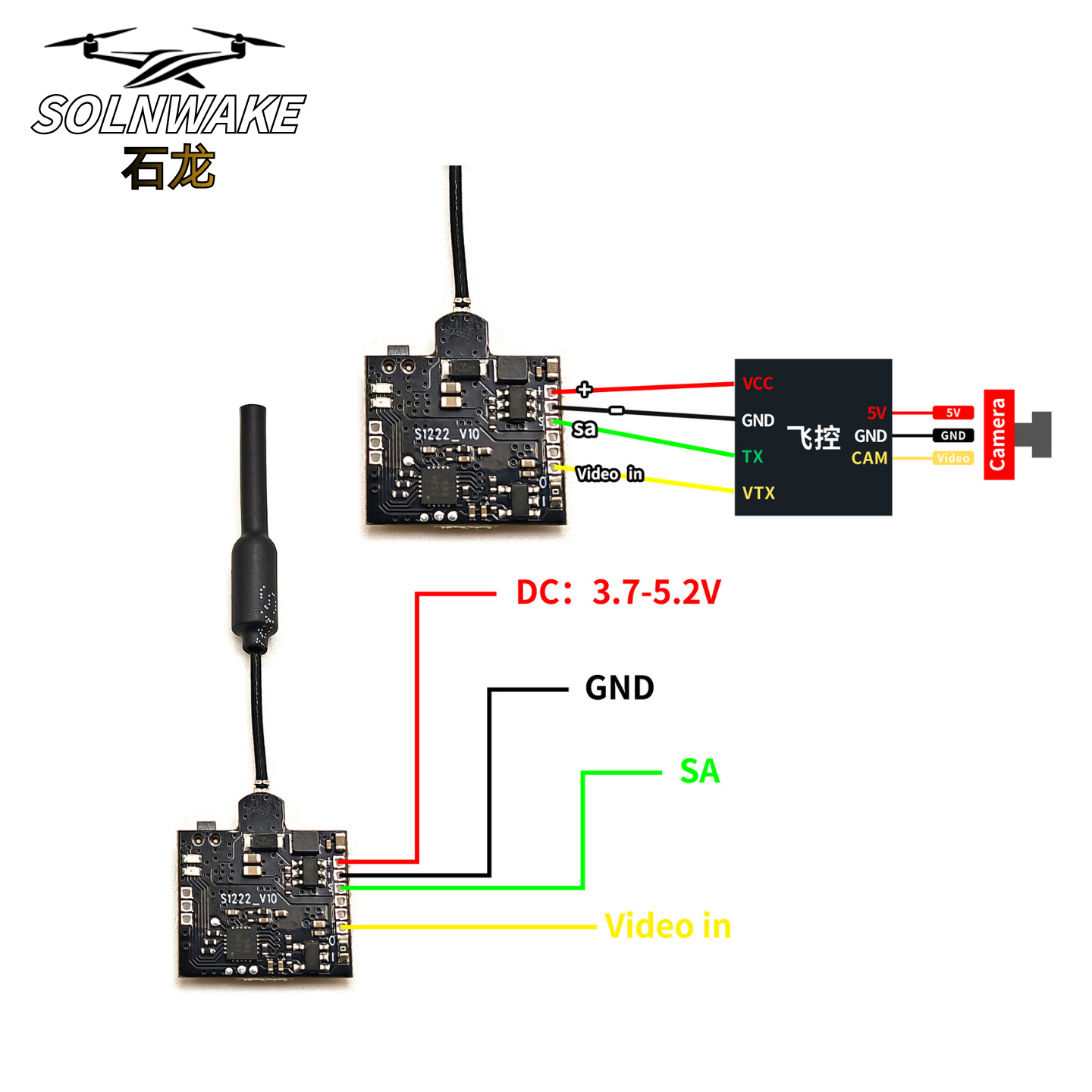 SLONWAKE Nano 5.8G 48CH 200mW  – обзор и цена Drone Receiver