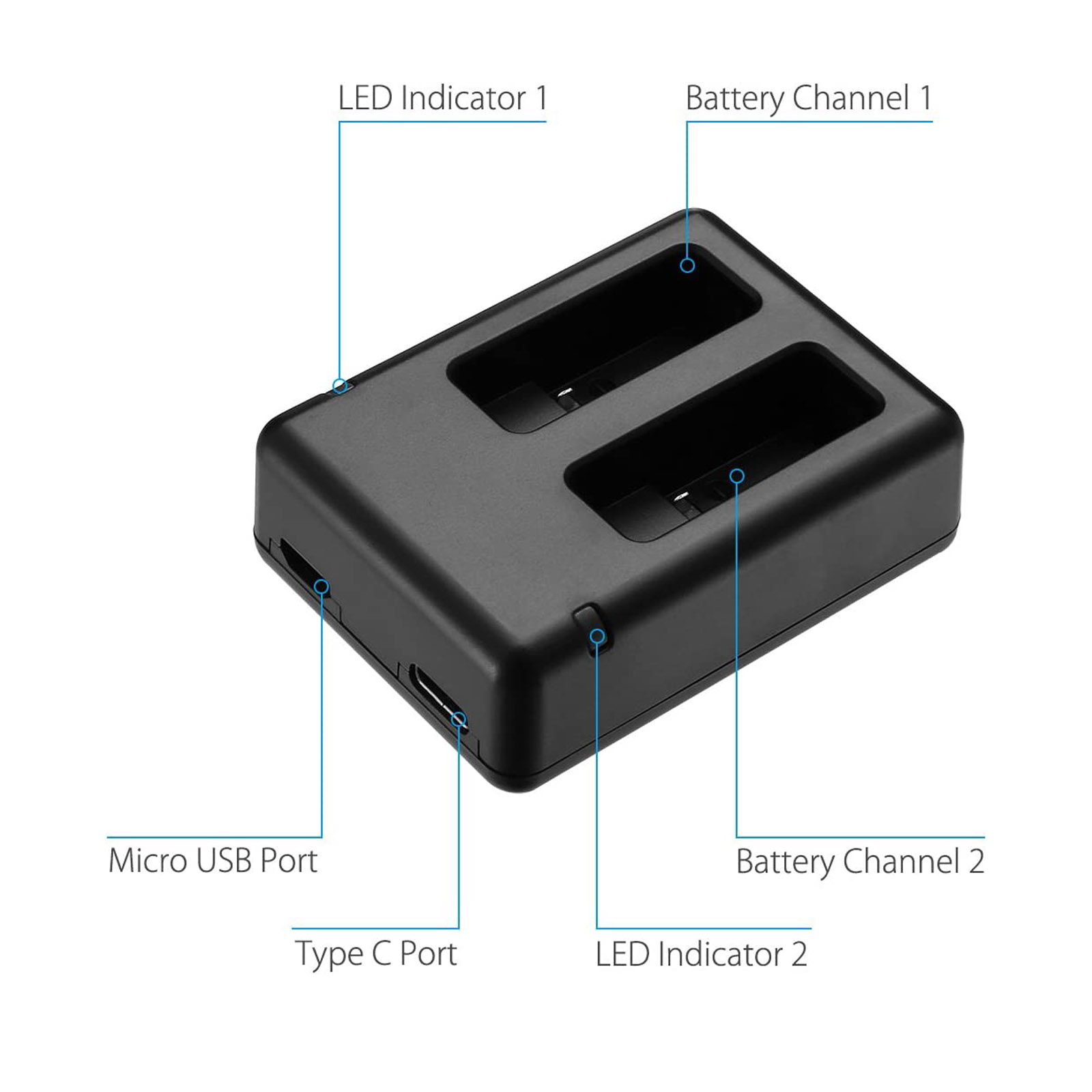 Suitable for GOPRO Hero 5 Char – обзор и цена Drone Charger
