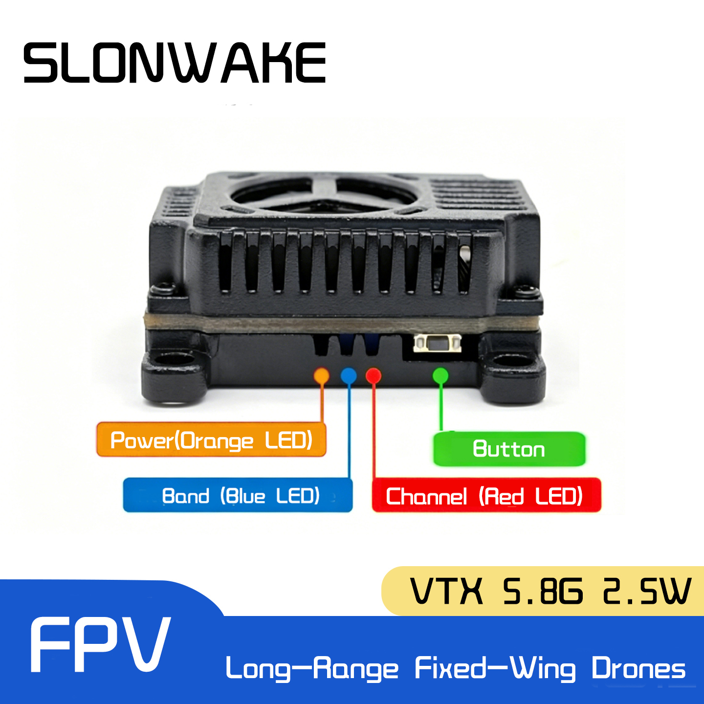 SLONWAKE 5.8G 48CH FPV Transmi – обзор и цена Drone Receiver