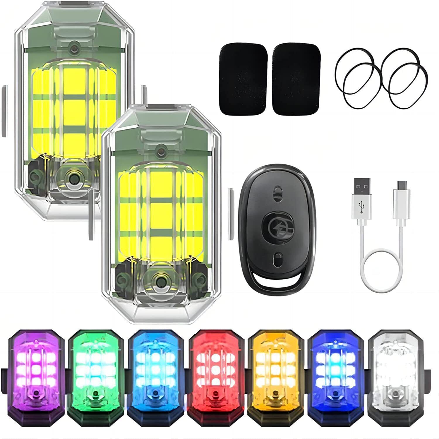 1/2/4Pc Remote Motorcycle Ligh – обзор и цена Drone Led Light