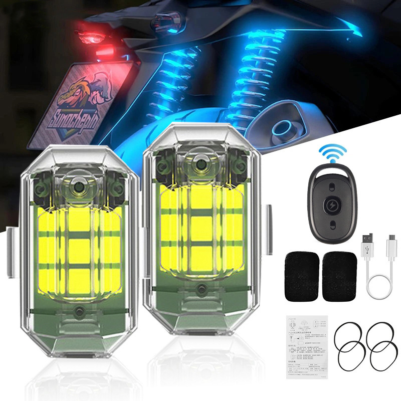 1/2/4Pc Remote Motorcycle Ligh – обзор и цена Drone Led Light