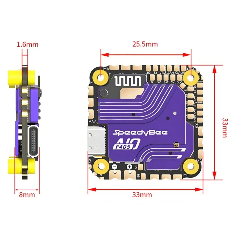 SpeedyBee F405 AIO Flight Cont – обзор и цена Drone Esc