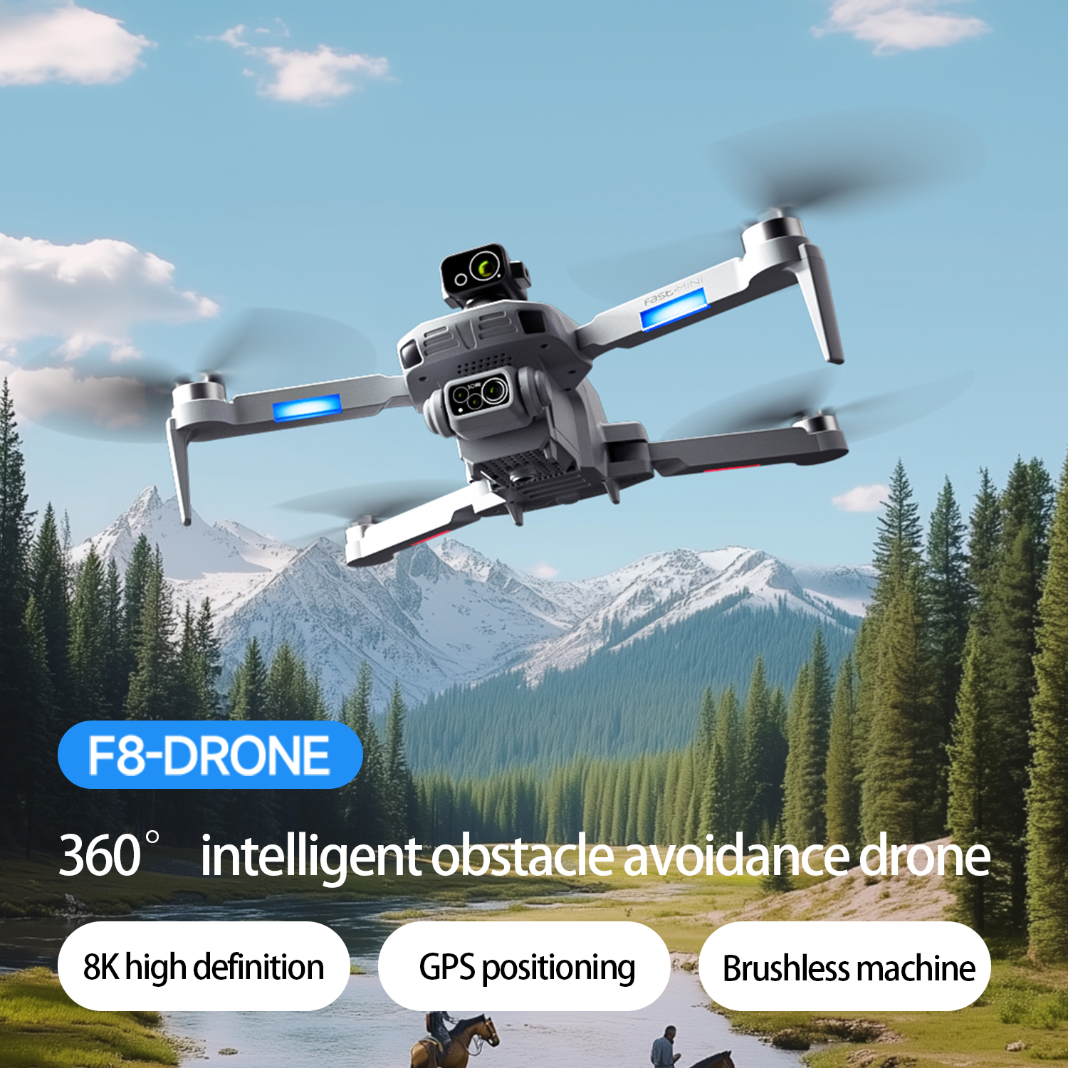 F8 MAX GPS Drone Professional  – обзор и цена Drone Gps Mount