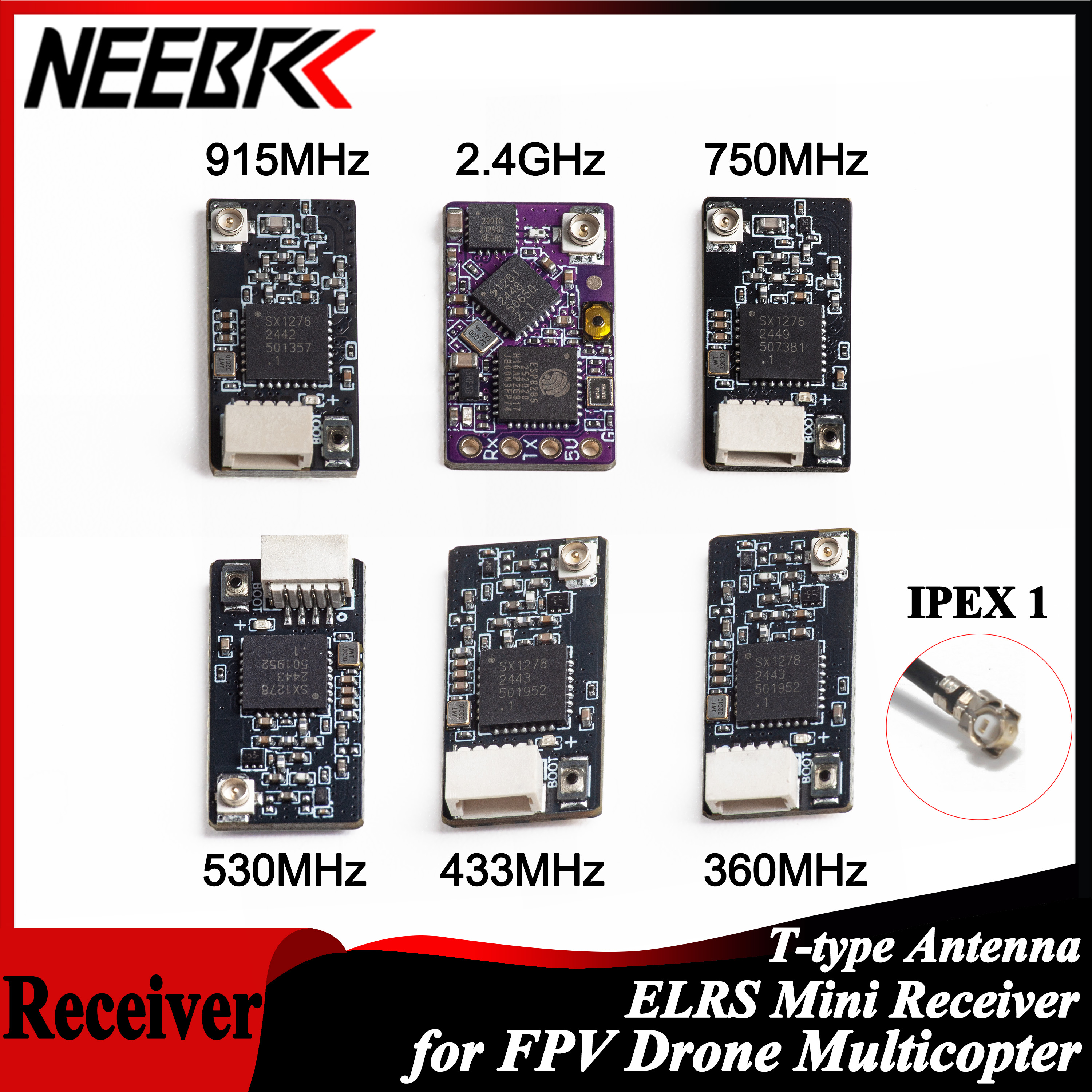 NEEBRC ELRS 2.4G/915Mhz/360Mhz – обзор и цена Drone Antenna