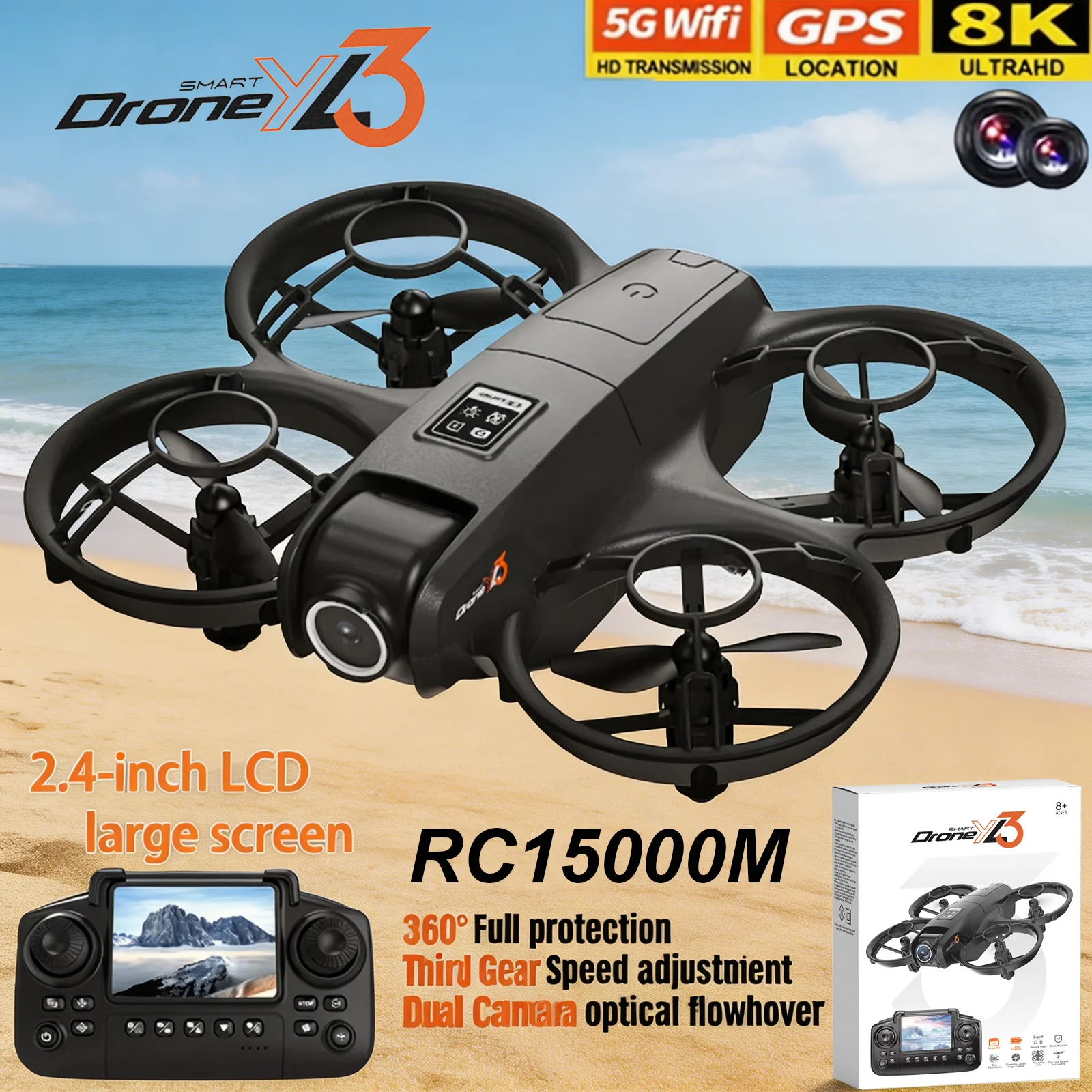 New YL3 RC Drone 8K 1080P Wide – обзор и цена Drone Gps Mount
