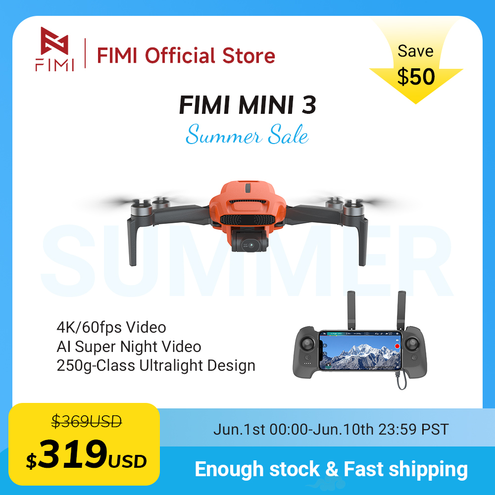 FIMI MINI 3 Camere drone 4K 60 – обзор и цена Drone Gps Mount