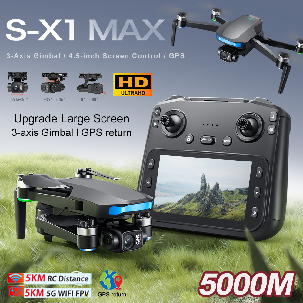 New S-X1 MAX Drone GPS 8K Prof – обзор и цена Drone Gimbal