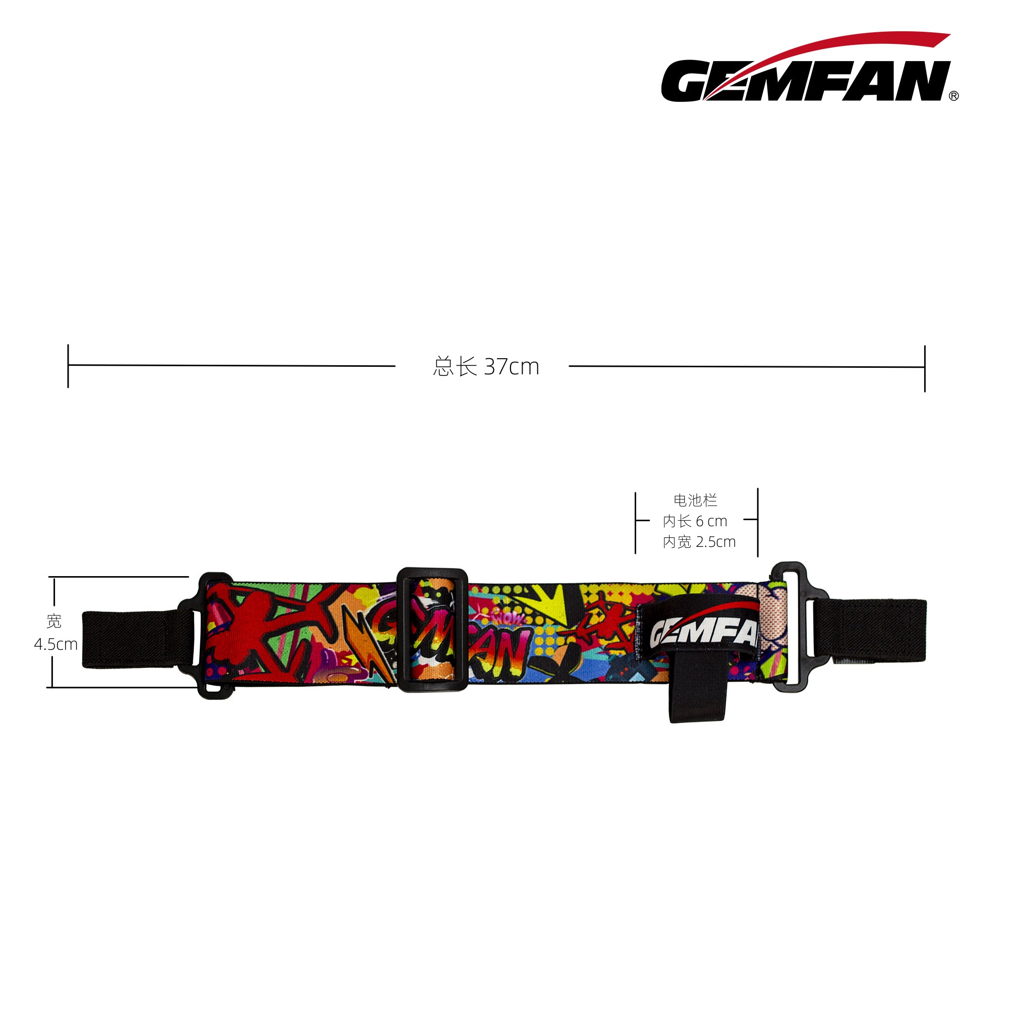 Gemfan Graffiti FPV Goggles He – обзор и цена Drone Battery Strap