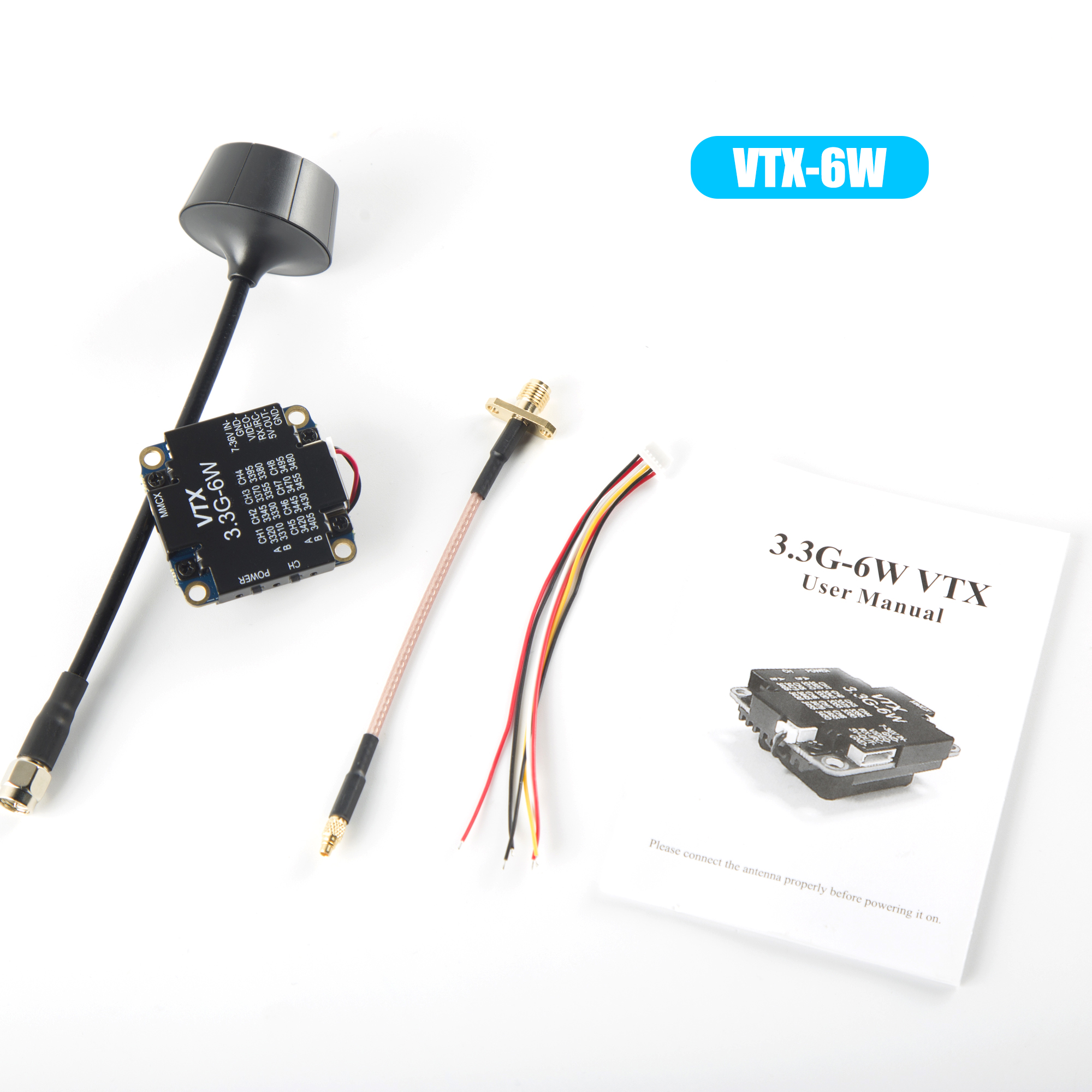 FPV Video Transmitter 3.3G 6W  – обзор и цена Drone Transmitter